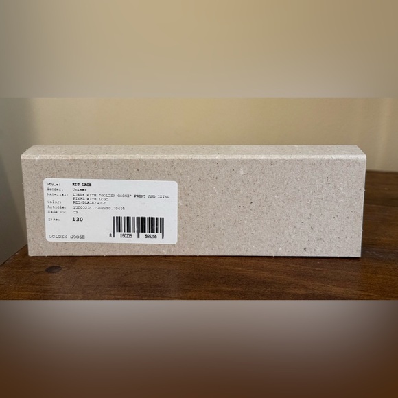 Golden Goose red metallic logo laces - Picture 5 of 5